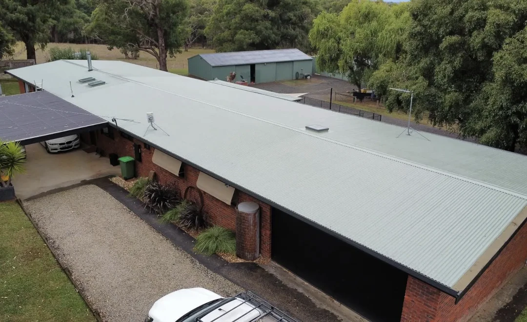 Metal re-roof with brand new skylights